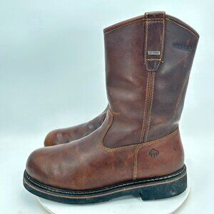 Wolverine Men Size 11.5M W10085 Dark Brown Leather Floorhand Soft Toe Work Boot